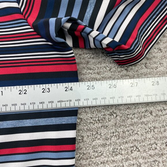 Jack Nicklaus Golf Shirt Men Large L Multicolored Stripes Black Red Blue White - Picture 8 of 9